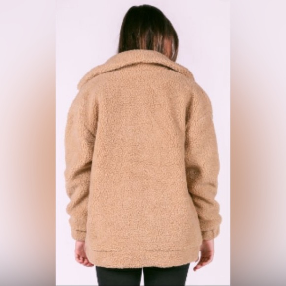 🎯Show Me Your Mumu Cordelia Teddy Fleece Jacket Coat Size Small - Picture 3 of 17